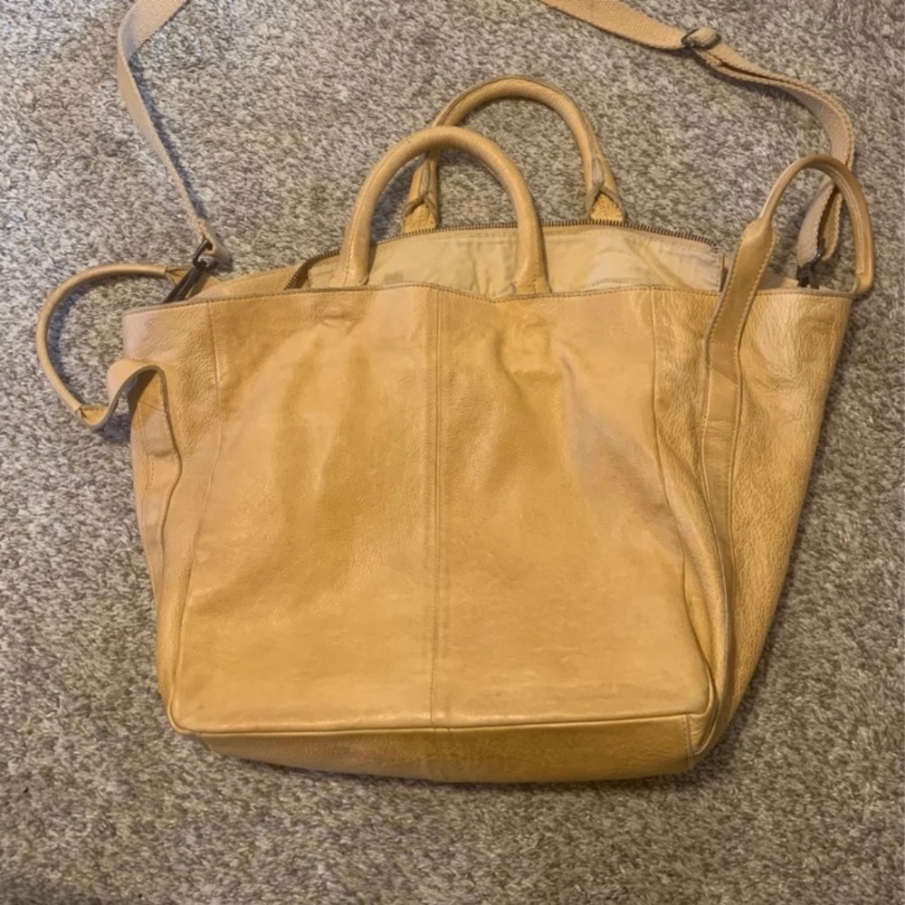 Free people Leslie leather tote
